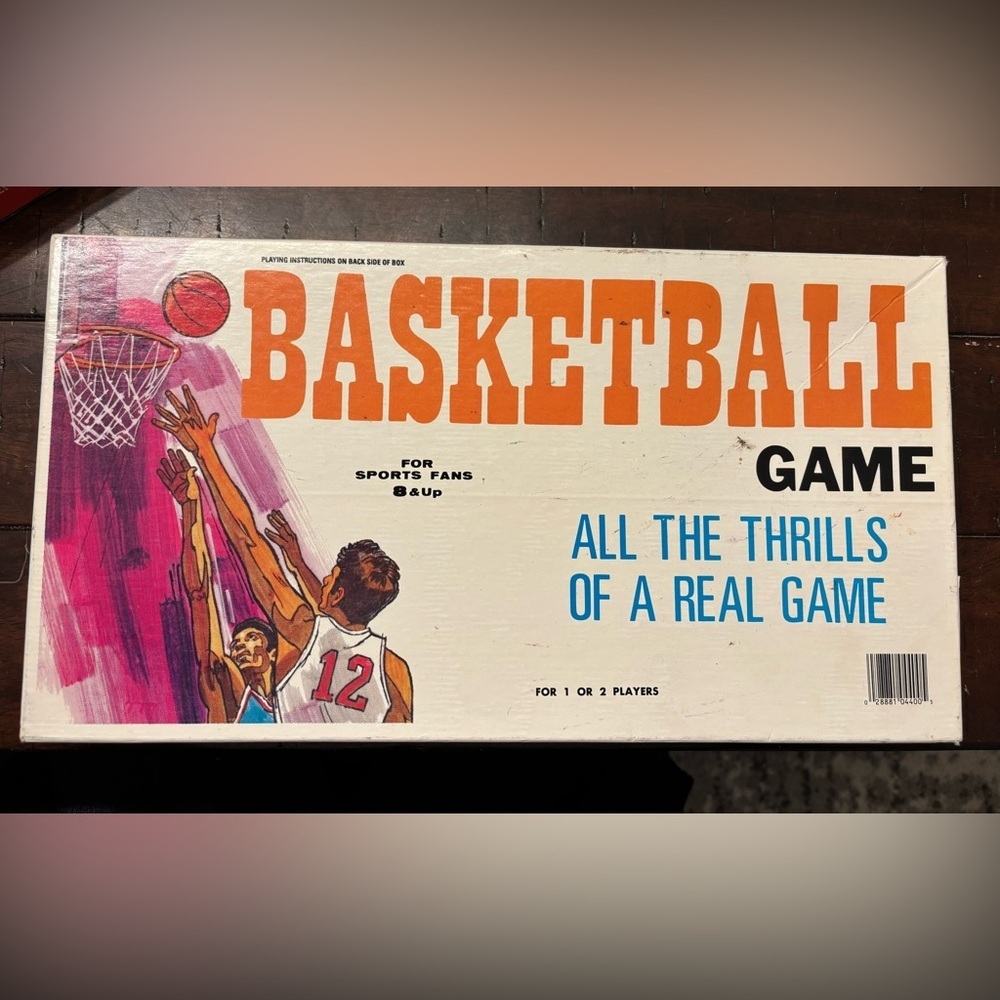 Tee Pee Toys Board Game Basketball Game (1970) RARE